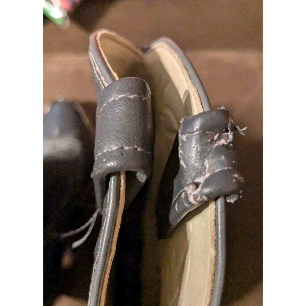 Vintage Acme Cowboy Boot Stacked Heel Women size 5.5 Medium Gray - Picture 7 of 11